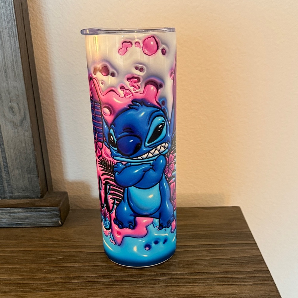Stitch Tumbler with Straw